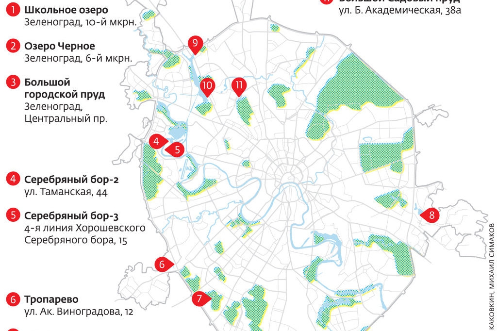 Карта москвы инфографика